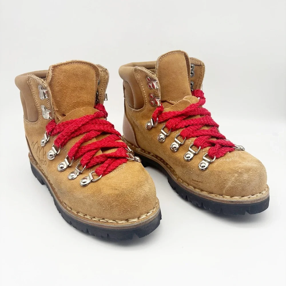 Kinney Shoes Vintage Colorado Brown Suede Italian Hiking Boots Size 5